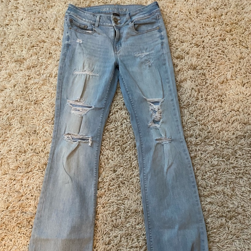 AE Distressed Flares Long